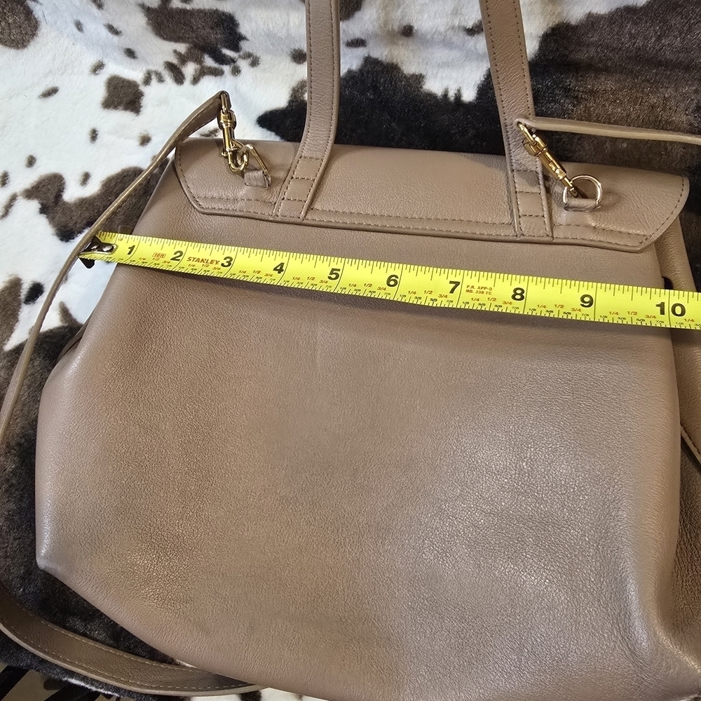 Mansur Gavriel Taupe Leather Backpack View 5